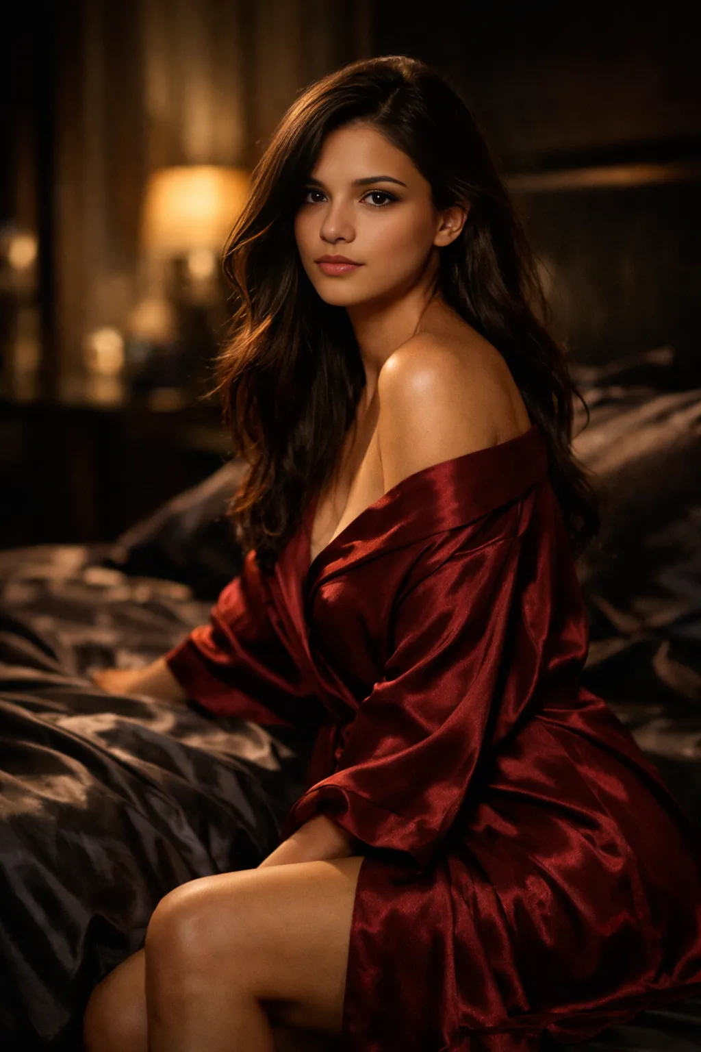 The Velvet Reply intimate bedroom portrait